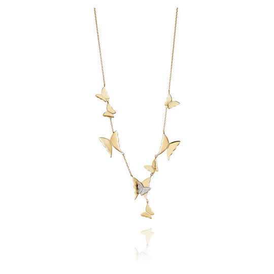 Miss Butterfly Air & Stars Collier Halsband Guld