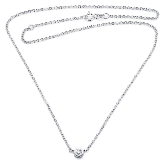 Stud Star Halsband Vitguld