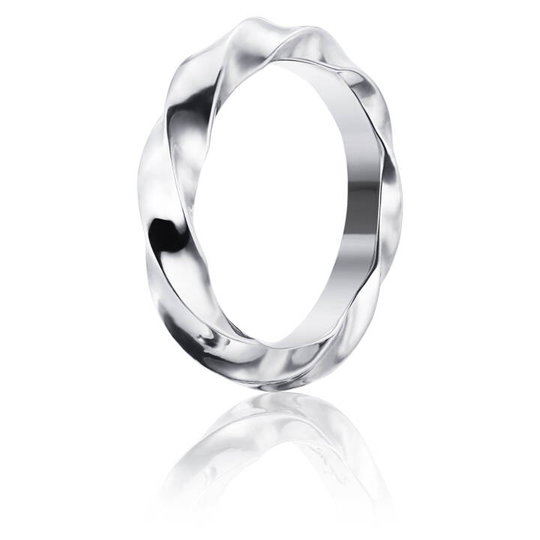 Viking Wide Ring Vitguld