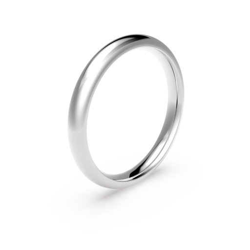 Förlovningsring i platina 3mm, 56