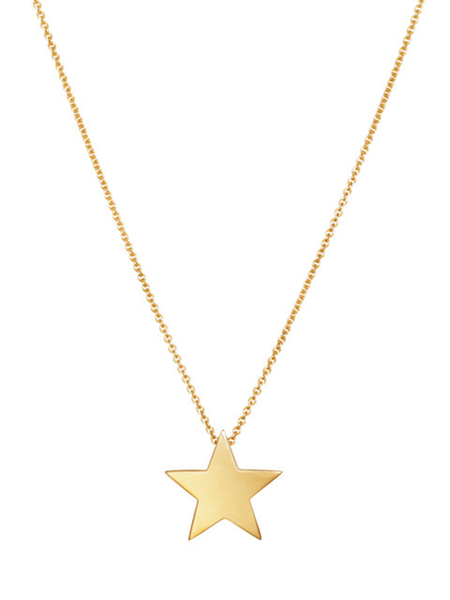 Star Large Halsband (guld) 42 cm