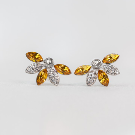 Petite Lucia örhänge - Golden topaz