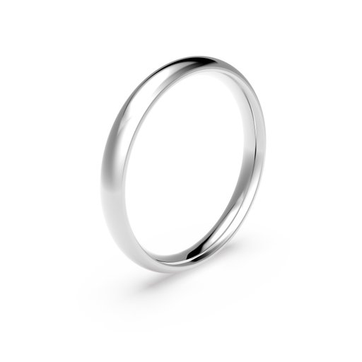 Förlovningsring i platina 3mm, 66