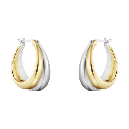 CURVE MEDIUM Örhänge Silver Guld