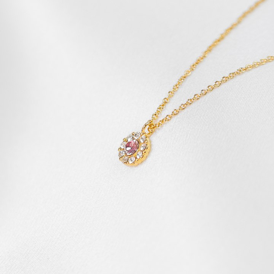 Petite Miss Sofia halsband - Light rose