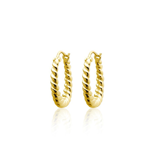 Twisted Mini Hoops örhänge (guld)