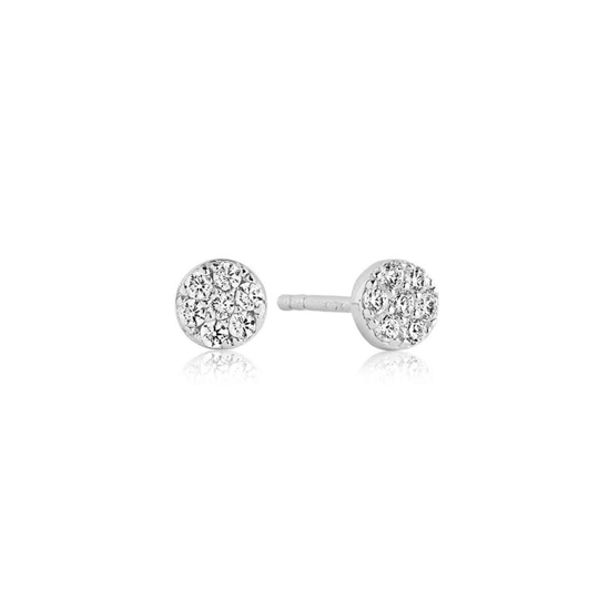 CECINA örhänge vita Zirkoner (silver)