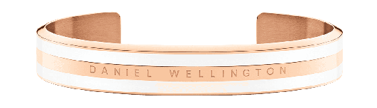 Daniel Wellington DW Emalie Bracelet Satin White S Roséguld