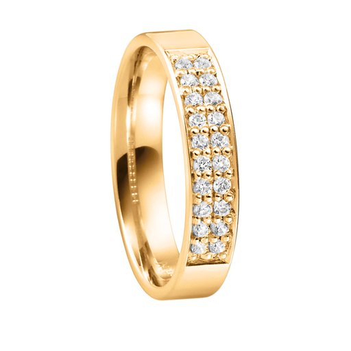 Diamantring i 18K guld, 69