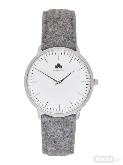 GotlandsKlockan Silver/Vit 40mm