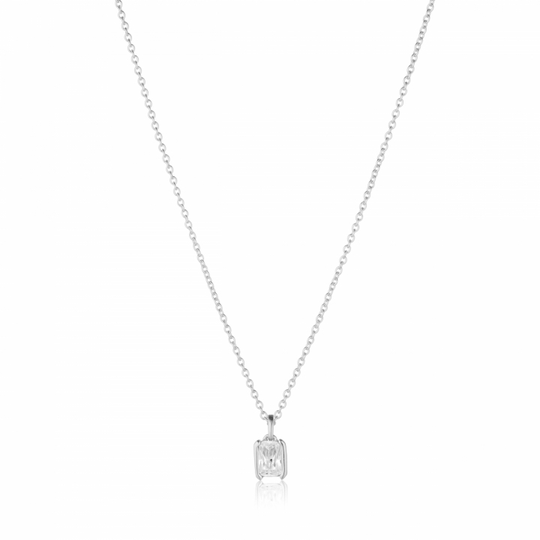 ROCCANOVA PICCOLO Halsband Vita Zirkoner Silver