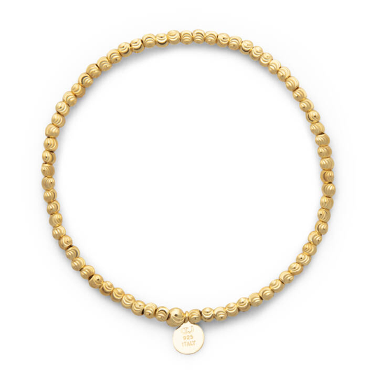 Cubic elastic brace armband plain guld