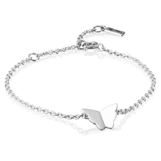 Little Miss Butterfly Armband Silver 17-19 cm