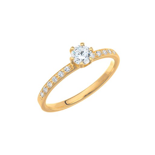 Diamantring i 18K guld, 66