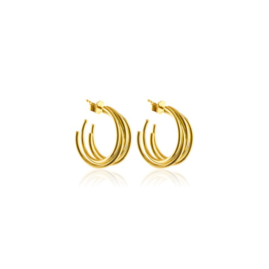 Chaos hoop S örhänge (guld)