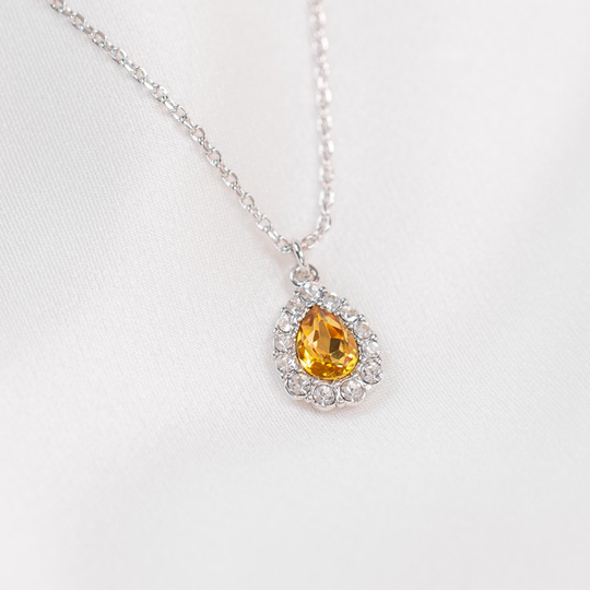 Amelie halsband - Golden topaz