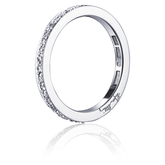 21 Stars & Signature Thin Ring Vitguld
