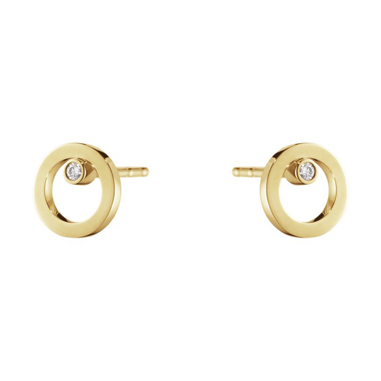 HALO Örhänge Guld Diamant 0.03 ct
