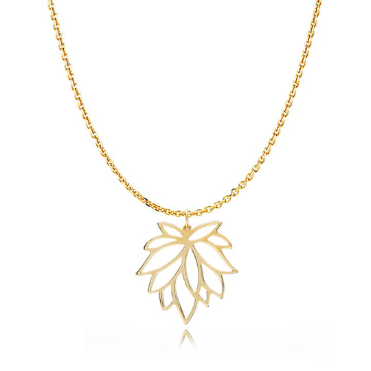 MIE MOLKTE halsband/hängsmycke Guld 50cm