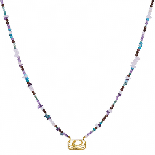 Zodiac Earth Virgo Halsband (Guld)