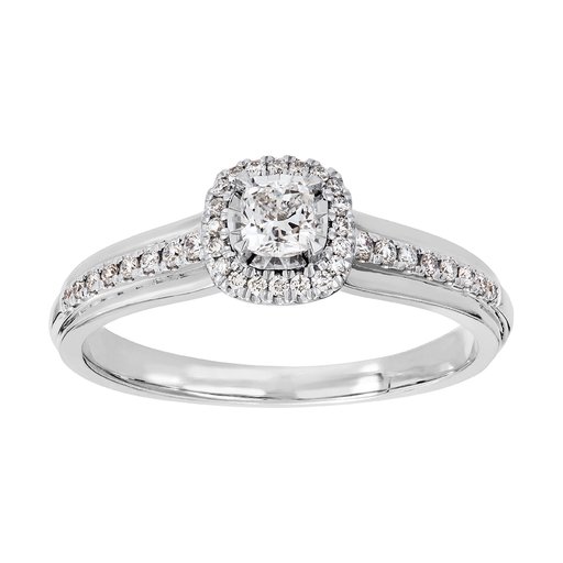Diamantring i 18K guld, 18.0