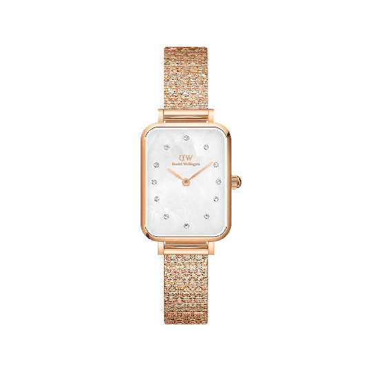 Daniel Wellington DW Klocka Quadro Lumine Pressed Piano 20x26mm Roséguld