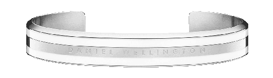Daniel Wellington DW Emalie Bracelet Satin White M Silver