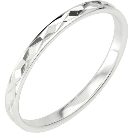 Förlovningsring i äkta silver 2mm, 74