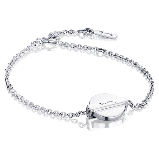 Silver Coin Armband Silver 15-19 cm