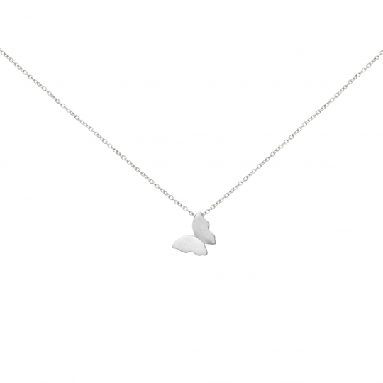 Butterfly halsband Silver 40-45 cm