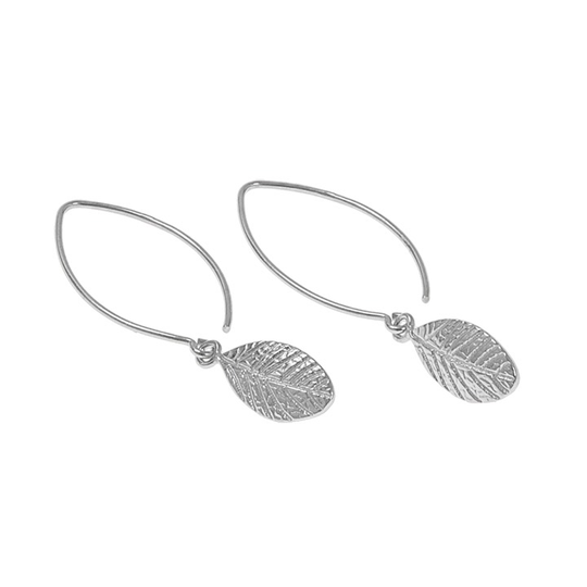 Lingonberry long örhänge Silver