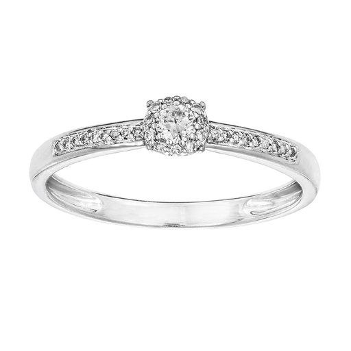 Diamantring i 18K guld, 20.0