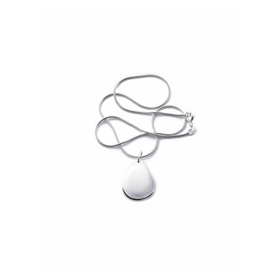 Little Rose Petal Hängsmycke Silver 40 cm
