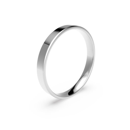Förlovningsring i platina 3mm, 67