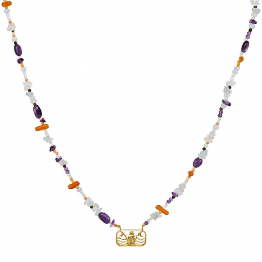 Zodiac Water Cancer Halsband (Guld)