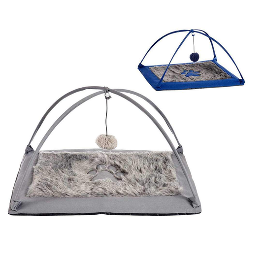 Kattbädd med Leksak - Osorterade Färger