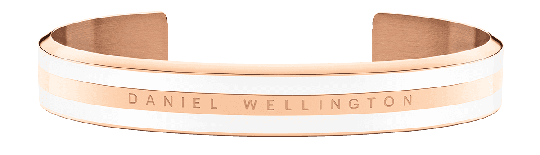 Daniel Wellington DW Emalie Bracelet Satin White M Roséguld