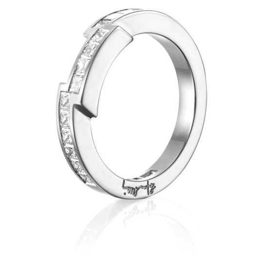 Rock Queen Ring Vitguld