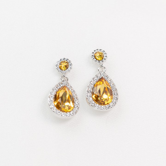 Miss Amy örhänge - Golden topaz