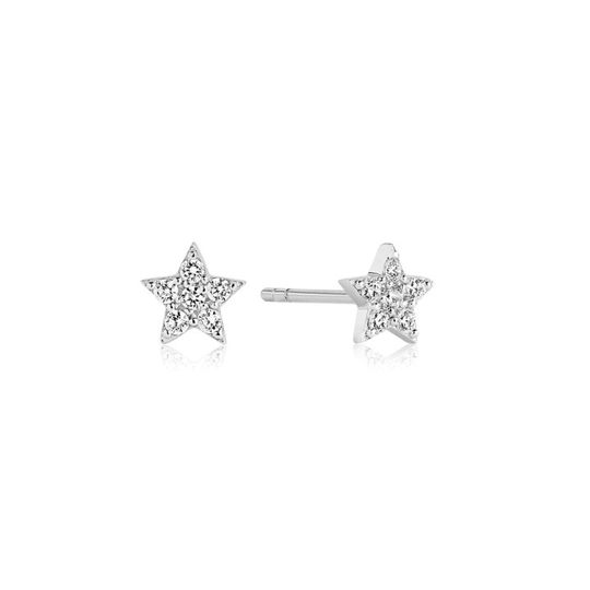 MIRA örhänge vita Zirkoner (silver)