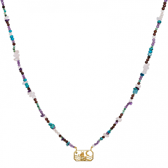 Zodiac Earth Taurus Halsband (Guld)