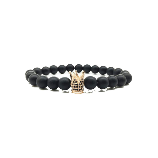 Kronarmband - Svart och Rosé