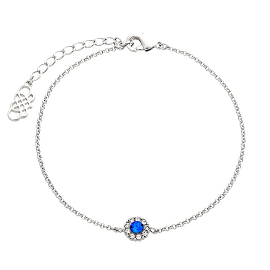 Petite Miss Sofia armband - Sapphire (silver)