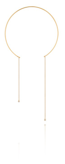Brilliant bangle halsband double Guld
