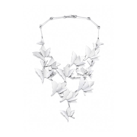 Miss Butterfly Heaven Collier Halsband Silver