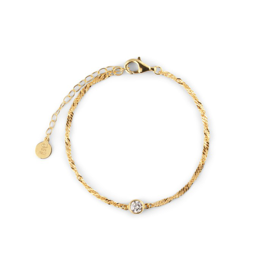 Cubic single brace armband guld