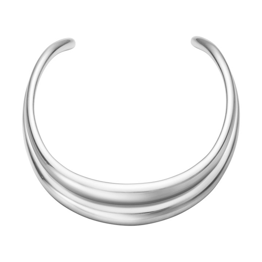 CURVE NECKRING Halsring Silver