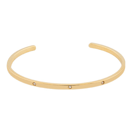 Brilliant bangle brace armband guld