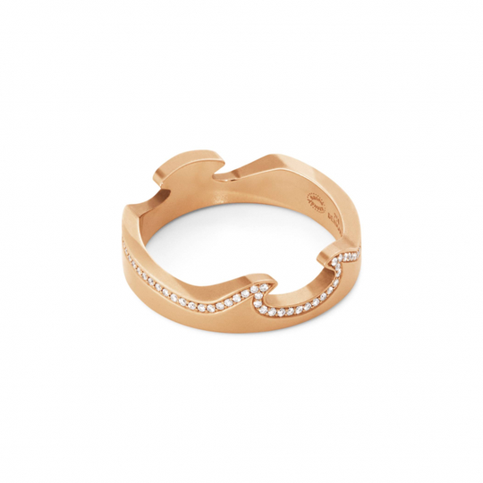 FUSION END Ring roséguld Diamant 0.15 ct