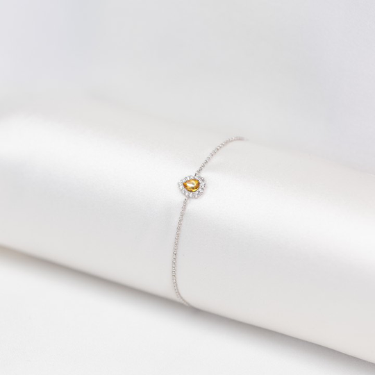 Amelie armband - Golden topaz